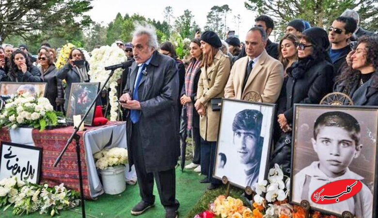 تصاویری تازه از خاکسپاری بهرام بیضایی در سانفرانسیسکو