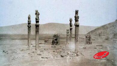 تصویری عجیب از تخت جمشید