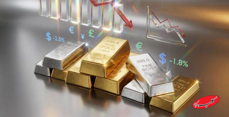 سقوط شدید قیمت طلا و نقره