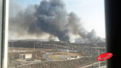 شنیده شدن صدای انفجار و مشاهده دود در پرند