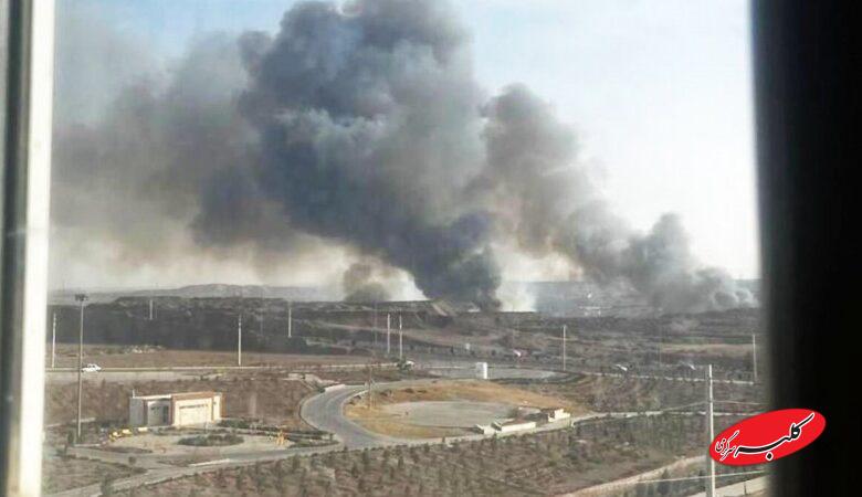 شنیده شدن صدای انفجار و مشاهده دود در پرند