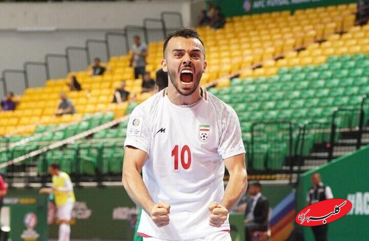 «سالار آقاپور» بهترین بازیکن بازی ایران و مالزی