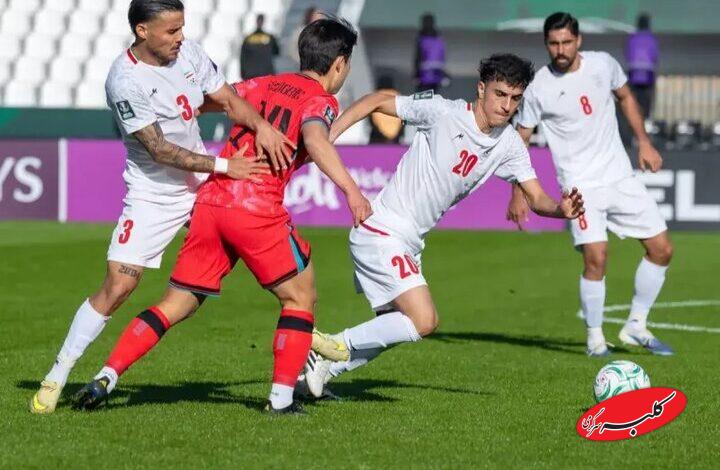 جدول گروه ایران در جام ملتهای زیر ۲۳ سال آسیا هفته اول