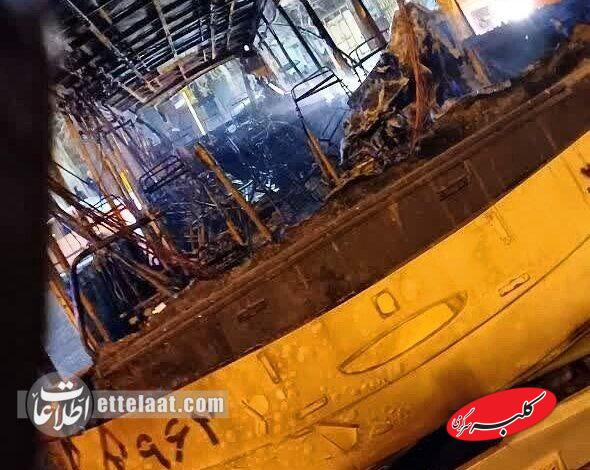 اغتشاشگران دو دستگاه اتوبوس را در مشهد آتش زدند! +تصاویر