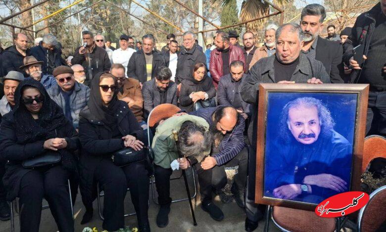 پیکر سعید پیردوست به خاک سپرده شد +تصاویر