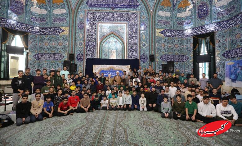 مراسم معنوی اعتکاف در حسینیه ارشاد تهران