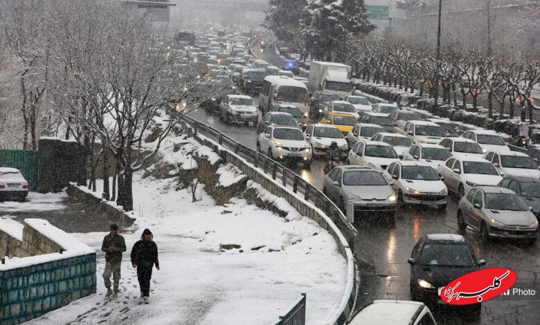 روز برفی تهران