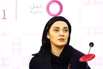 رویا نونهالی ۳۹ ساله در پشت صحنه یک فیلم در کنار مهدی فخیمزاده؛ سال ۱۳۸۲/ عکس