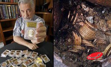 گنجی که زیر پا افتاده بود / یک قوطی زنگزده پر از سکه طلا