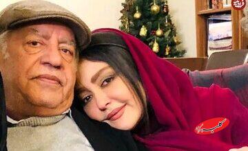 شقایق فراهانی در یک سالگی در کنار پدرش؛ سال ۱۳۵۲/ عکس