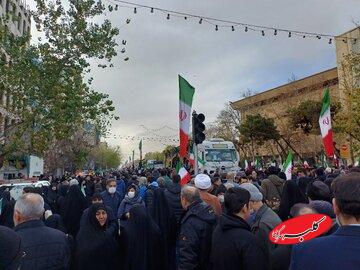 مراسم تشییع پیکر شهدای رخدادهای اخیر/ سعید جلیلی در میان جمعیت + تصاویر