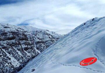 ارتفاع برف در این منطقه به ۶ متر رسید