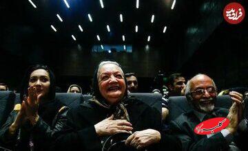 نیکی کریمی در مراسم بزرگداشت شهلا ریاحی ۱۰ سال قبل/ عکس