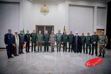 دیدار فرماندهان ارتش و سپاه / فرمانده ارتش: با اتحاد سپاه و ارتش اجازه تعدی به این آبوخاک و نظام الهی را نخواهیم داد