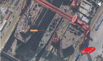 آمادگی چین برای به آب انداختن ناو جنگی جدید