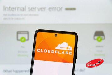 نمودار کلادفلر از کاهش شدید پهنای باند اینترنت خبر میدهد