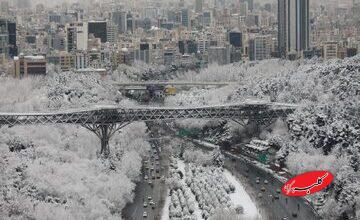 بارش برف در تمام مناطق تهران/ درخواست شهرداری از تهرانیها