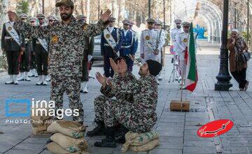 «خط عاشقی» با همراهی ارتش اجرا شد/ تبلیغات جشنواره در بیش از ۵۰ نقطه پایتخت