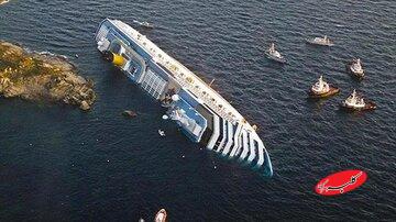 یک کشتی با بیش از ۳۵۰ مسافر غرق شد