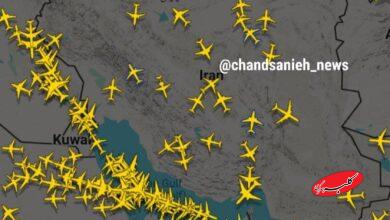 عکس | وضعیت فعلی پروازها در آسمان ایران