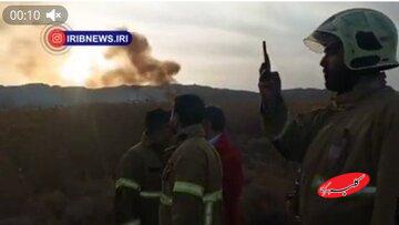 انتشار اولین تصاویر از آتشسوزی نیزارهای پرند در صداوسیما! + عکس