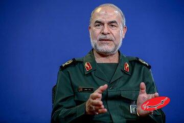 معاون سیاسی سپاه: دشمن با همه تجهیزات، برابر مقاومت و رهبری ملت ایران شکست خورد/ شنیدن شعار فلسطین در دانشگاههای آمریکا یعنی گفتمان انقلاب جهانی شده