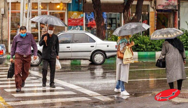 آغاز بارش و وزش باد در ۱۰ استان / سامانه بارشی جدید وارد کشور شد