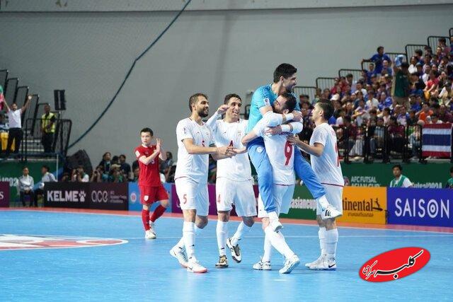 مراسم اهدای جام و مدال قهرمانی جام ملتهای فوتسال آسیا + فیلم