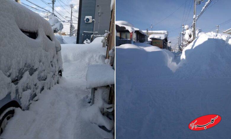 شکسته شدن رکورد برف در شمال ژاپن با دو کشته + ویدیو
