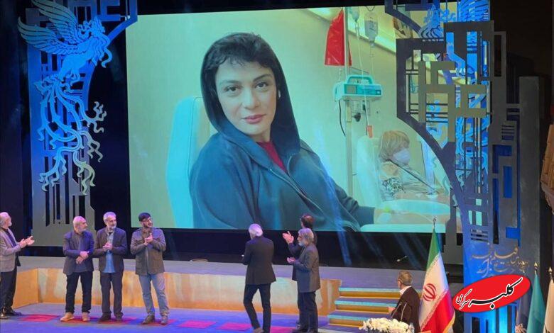 پیام مارال فرجاد از روی تخت بیمارستان بعد از دریافت سیمرغ +ویدیو