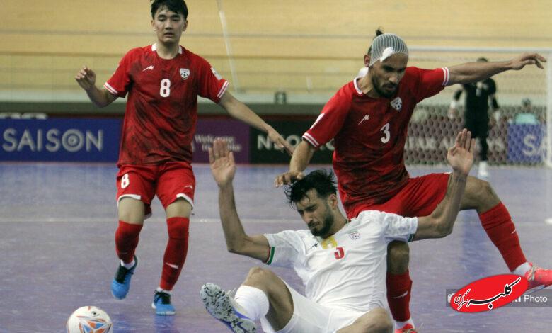 ایران ۵- افغانستان ۲؛ فوتسال جام ملتهای آسیا ۲۰۲۶