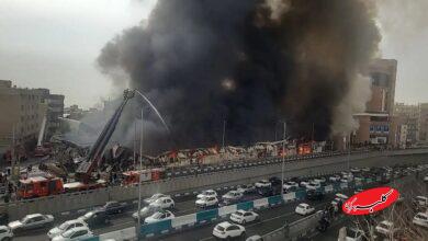 آتش سوزی بازارچه غرب تهران