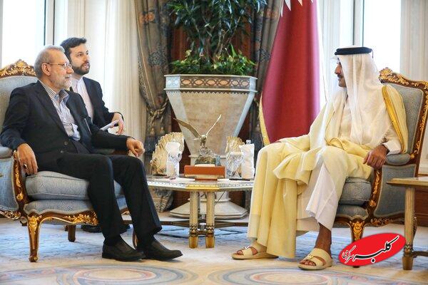 لاریجانی با امیر قطر دیدار کرد