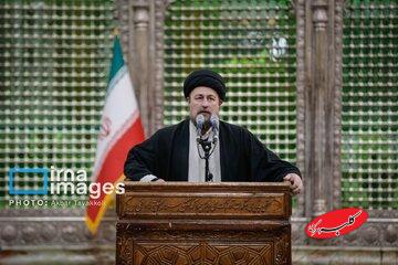 تقدیر سید حسن خمینی از تدبیر و مدیریت رهبر انقلاب در حوادث اخیر/ یک کودتای سخت و پر دسیسه گذشت/ دیروز رافت رهبر انقلاب در صحبتهایشان نمایان بود