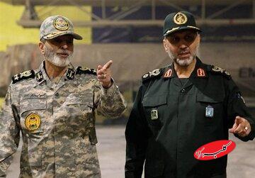 تصویری از بازدید رئیس ستاد کل نیروهای مسلح از یکی از شهرهای موشکی سپاه/ بررسی میزان آمادگی رزمی یگانهای موشکی