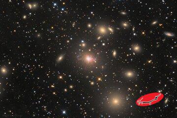 عکس روز ناسا از کهکشانی عجیب و آشفته