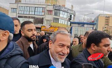 اعضای دولت در راهپیمایی ۲۲ بهمن حاضر شدند/ از عارف و عراقچی تا اسلامی و ستار هاشمی + تصاویر