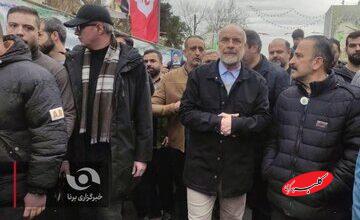 قالیباف و چمران در راهپیمایی 22 بهمن + تصاویر رییس مجلس و رییس شورای شهر تهران