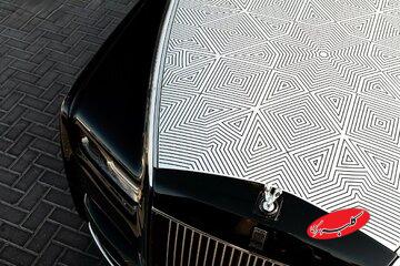 حکاکی با لیزر، روی کاپوت رولزرویس فانتوم