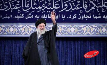 آیه معنادار نصب شده در محل دیدار امروز رهبری + عکس