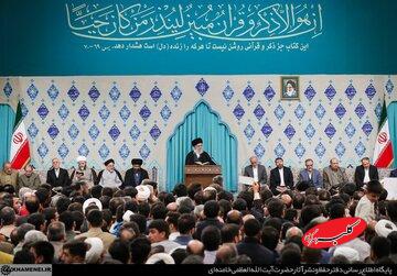 تصاویری از محفل انس با قرآن با حضور رهبر انقلاب