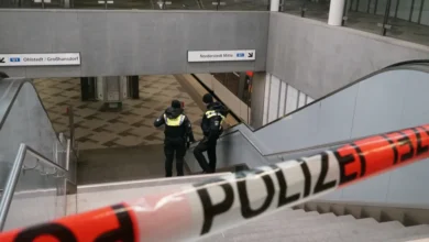 حادثه در ایستگاه مترو هامبورگ آلمان