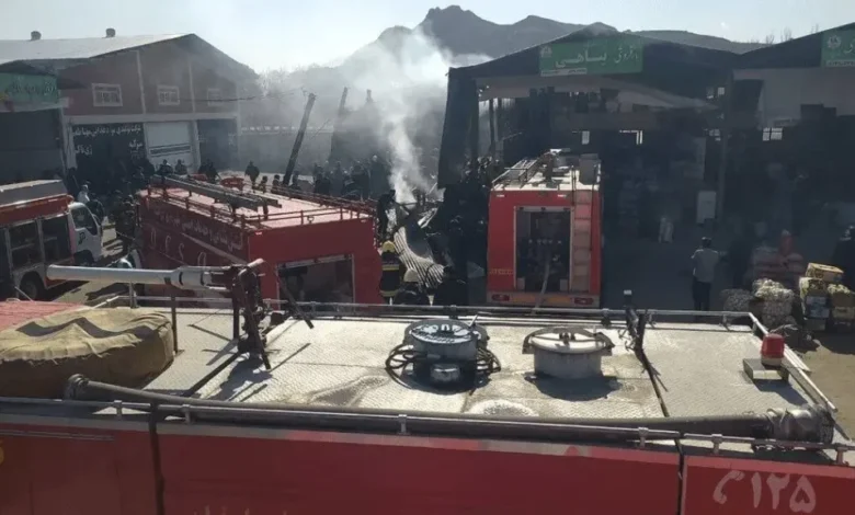 تصویر سقوط هلیکوپتر درچه اصفهان