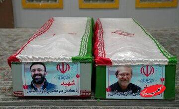 پوستر خبرگزاری تسنیم برای شهید علی لاریجانی