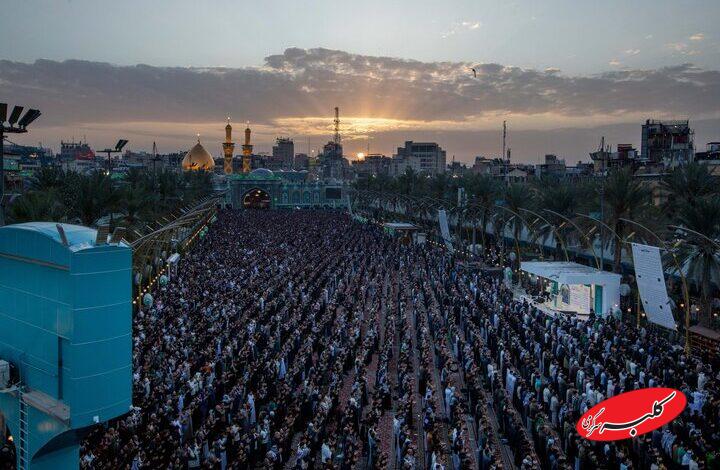نماز عید فطر در بین الحرمین/تصویر