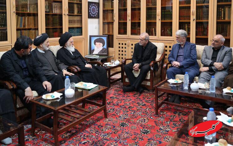 در دیدار با آیتالله علوی بروجردی؛ رئیسجمهور