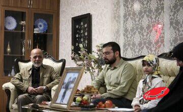 دیدار فرمانده قرارگاه خاتم با خانواده شهیدان نصیرزاده و دره باغی+ تصاویر