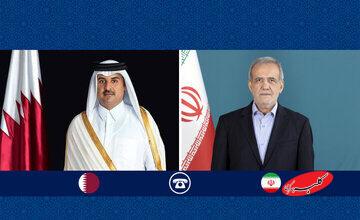 قدردانی پزشکیان از نقش قطر در روند توافق و کاهش تنشها/ شیخ تمیم: ملت ایران همواره در کنار رهبری و مسئولان کشور خود ایستاده است