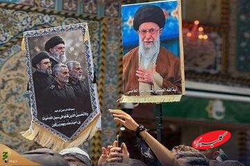 تصویری خاص از پیکرهای خانواده رهبر شهید در کنار حرم حضرت عباس(ع)