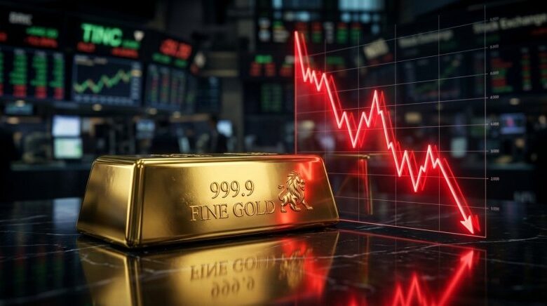 ثبت بزرگترین کاهش هفتگی قیمت طلا در شش هفته اخیر!